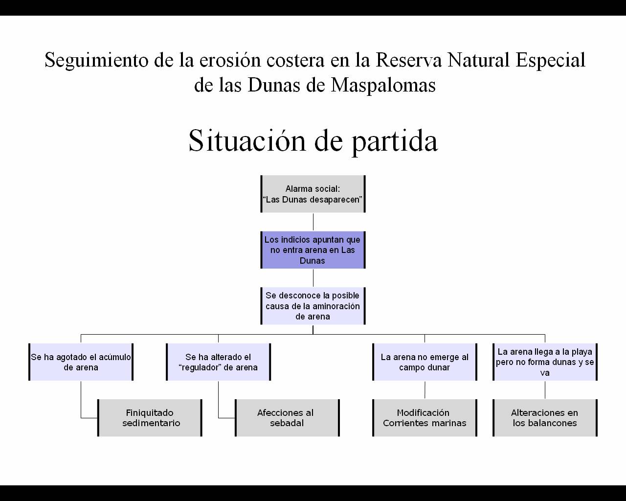 Árbol de problemas del ecosistema dunar